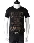 chaude t shirt philipp plein homme pas cher col rond de coton floyd mayweather gold